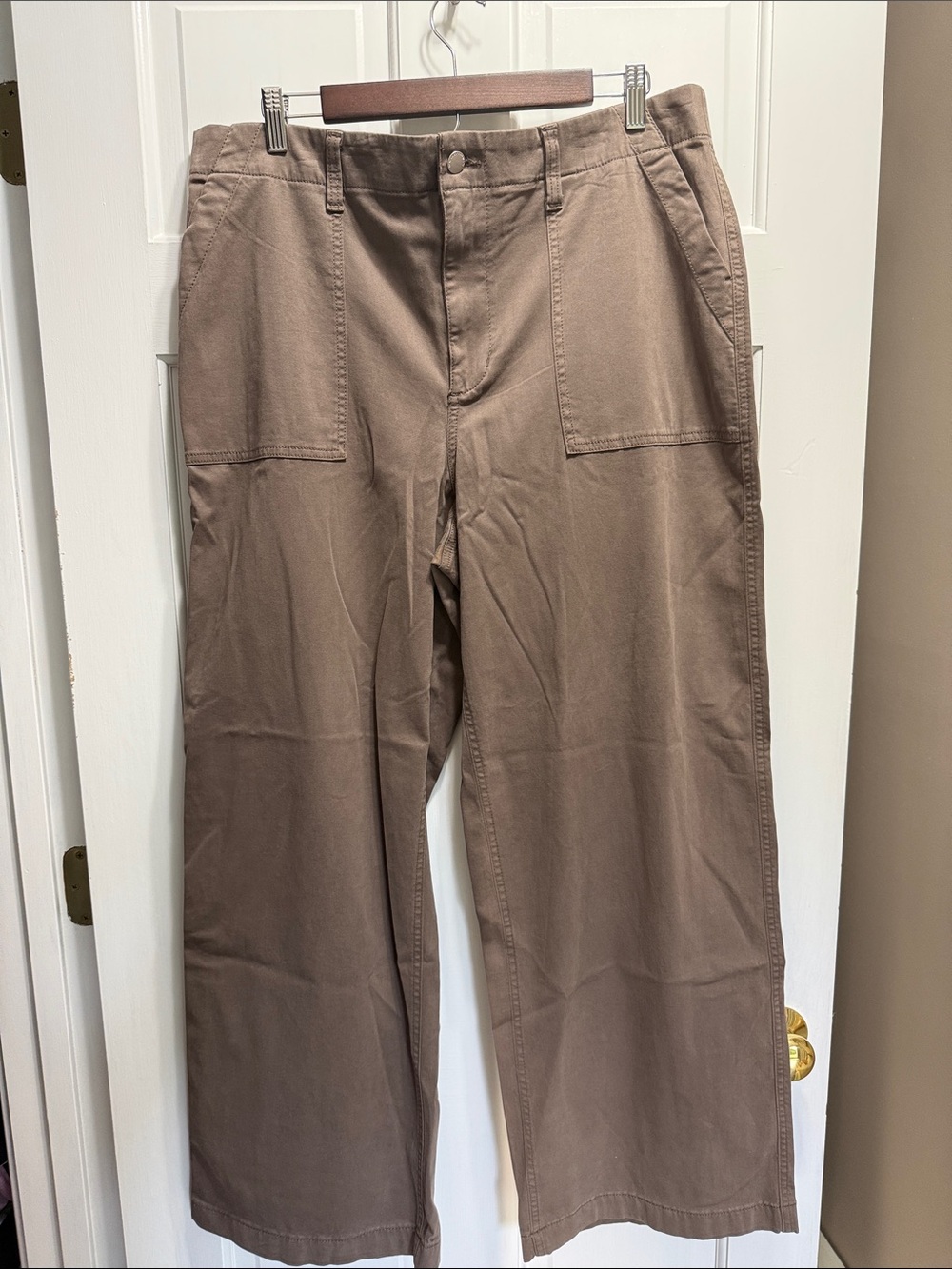 Sonoma wide leg high rise stretch utility pants